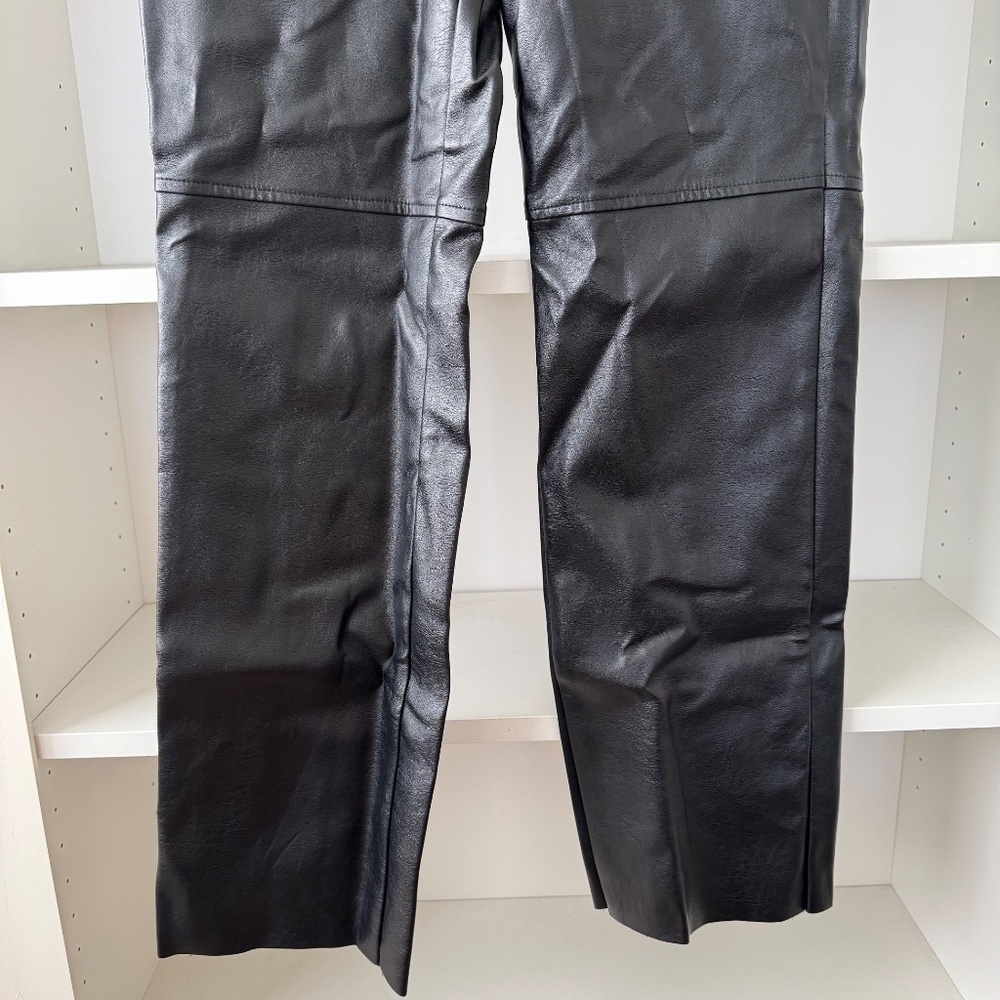PRINCESS POLLY Black Macey Leather Pants - Picture 7 of 9